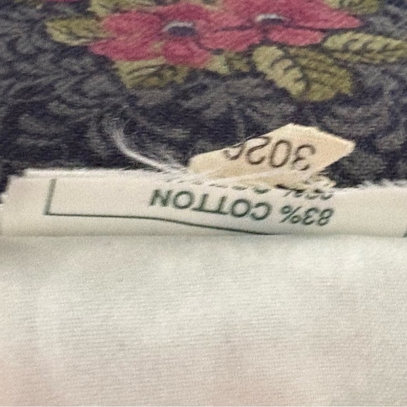 LAURA ASHLEY Vintage 80s Long Sleeve Floral Button Down Puff Shoulder Midi Dress - Picture 5 of 17